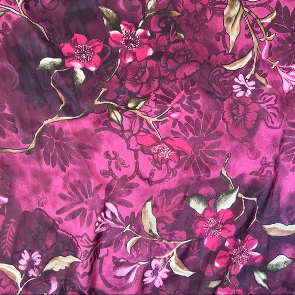 Vintage Sophia by Delicates Purple Floral Kimono Robe - Picture 4 of 5